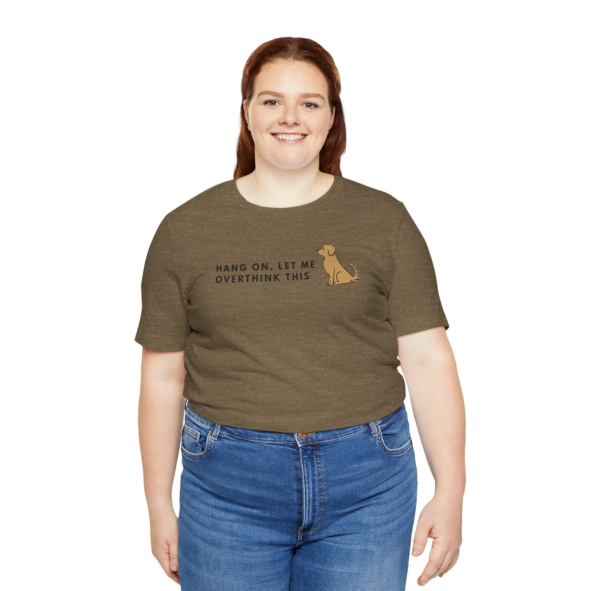 Fozzie Bear's T-Shirt — "Hang On, Let Me Overthink This" Dog Graphic Tee