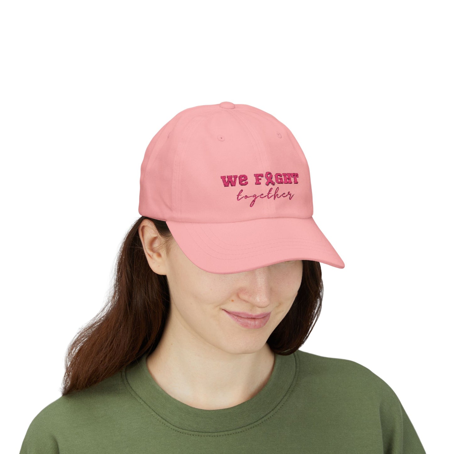 We Fight Together Cap — Breast Cancer Awareness Embroidered Baseball Hat