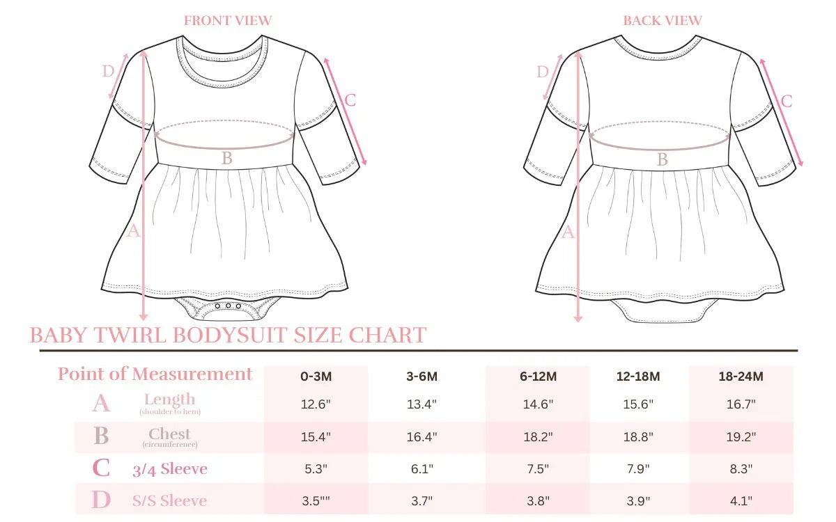 Mila & Rose® Hey Boo Halloween 3/4 Sleeve Twirl Bodysuit