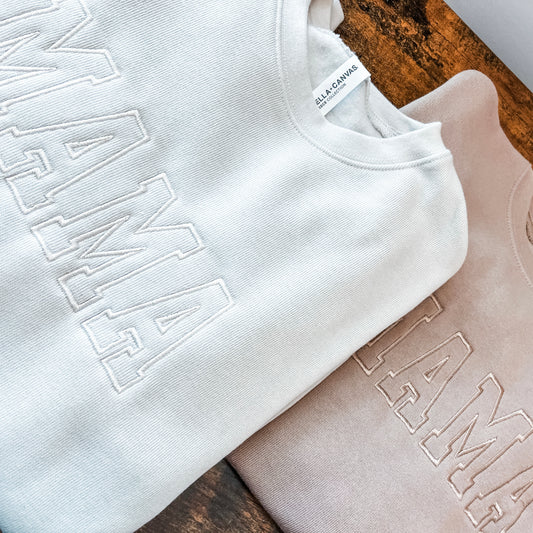 Embroidered Mama Pullover