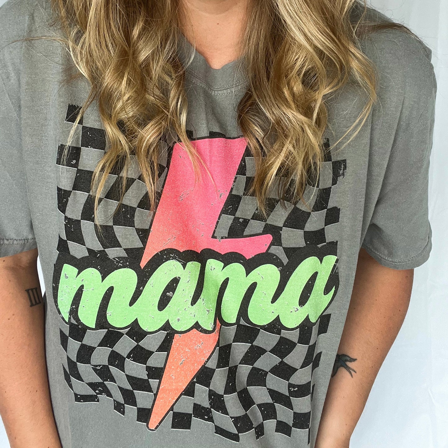 Mama Lightning Bolt Tee