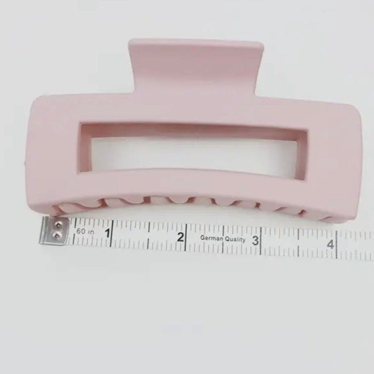 Large Matte Rectangle Claw Clip