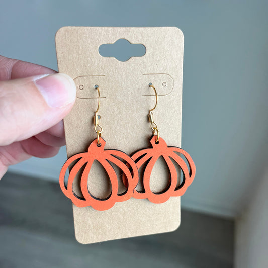 Orange Pumpkin Dangles