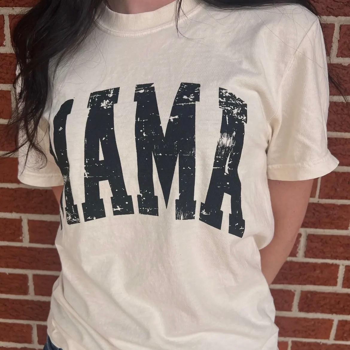 Distressed Mama Comfort Colors Tee