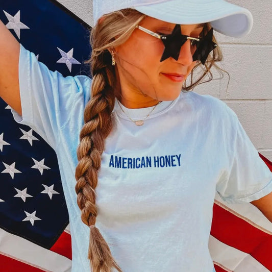 American Honey Embroidered T-shirt