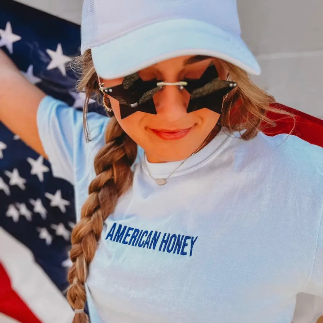 American Honey Embroidered T-shirt