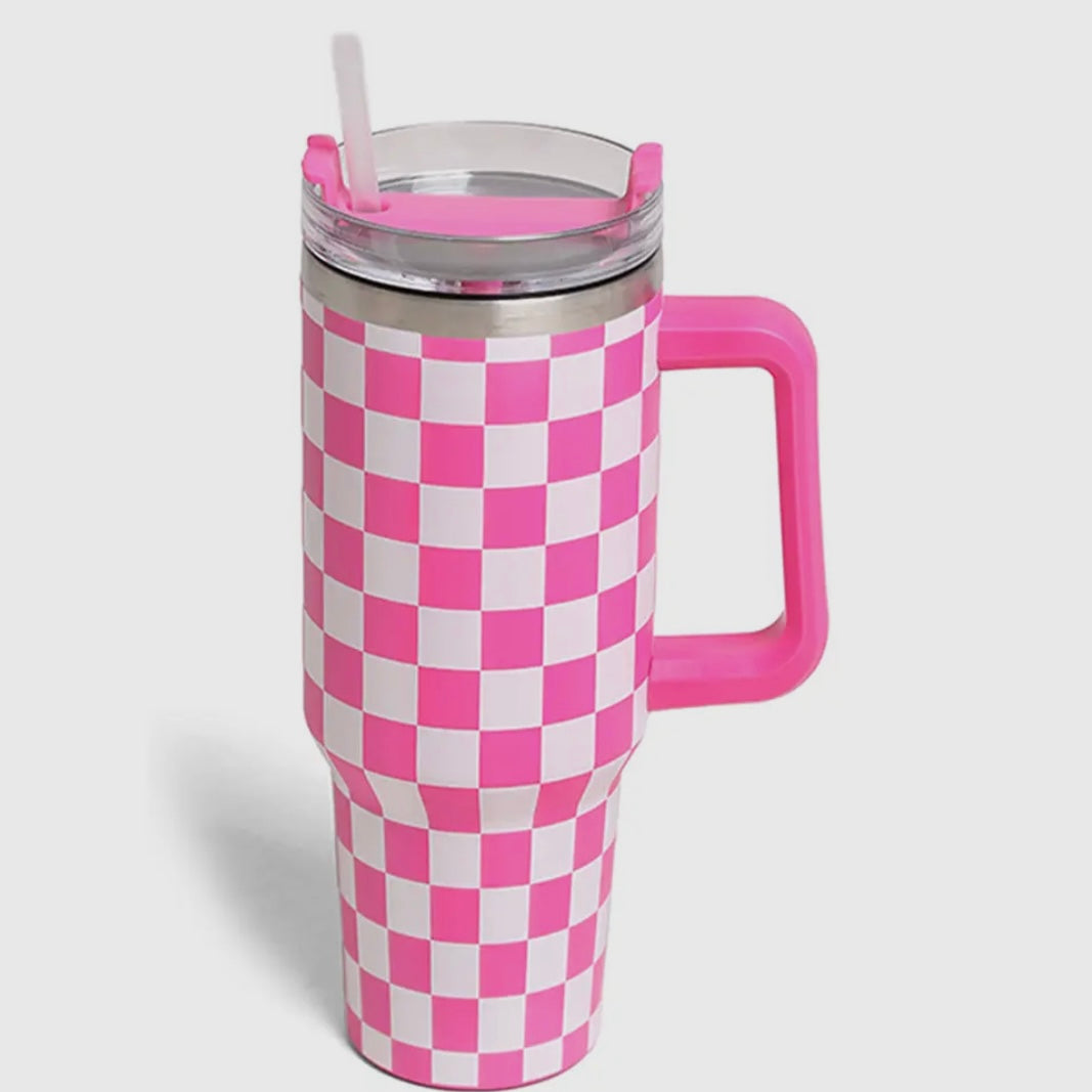 Checkered 40oz Tumbler