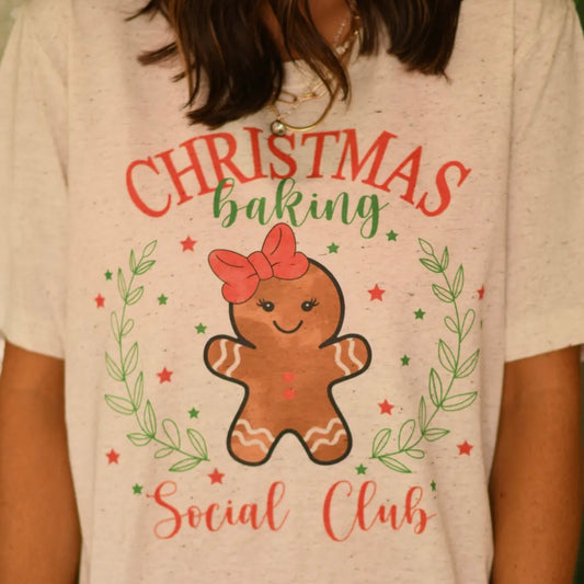 Christmas Baking Social Club Tee