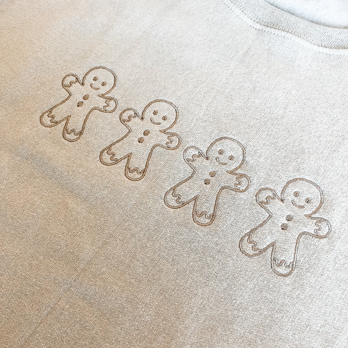 Gingerbread Embroidered Sweatshirt