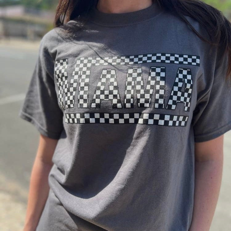 Checkerboard Mama T-shirt