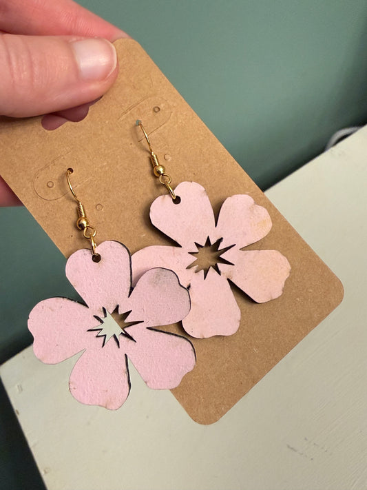 Pink Spring Flower Dangles
