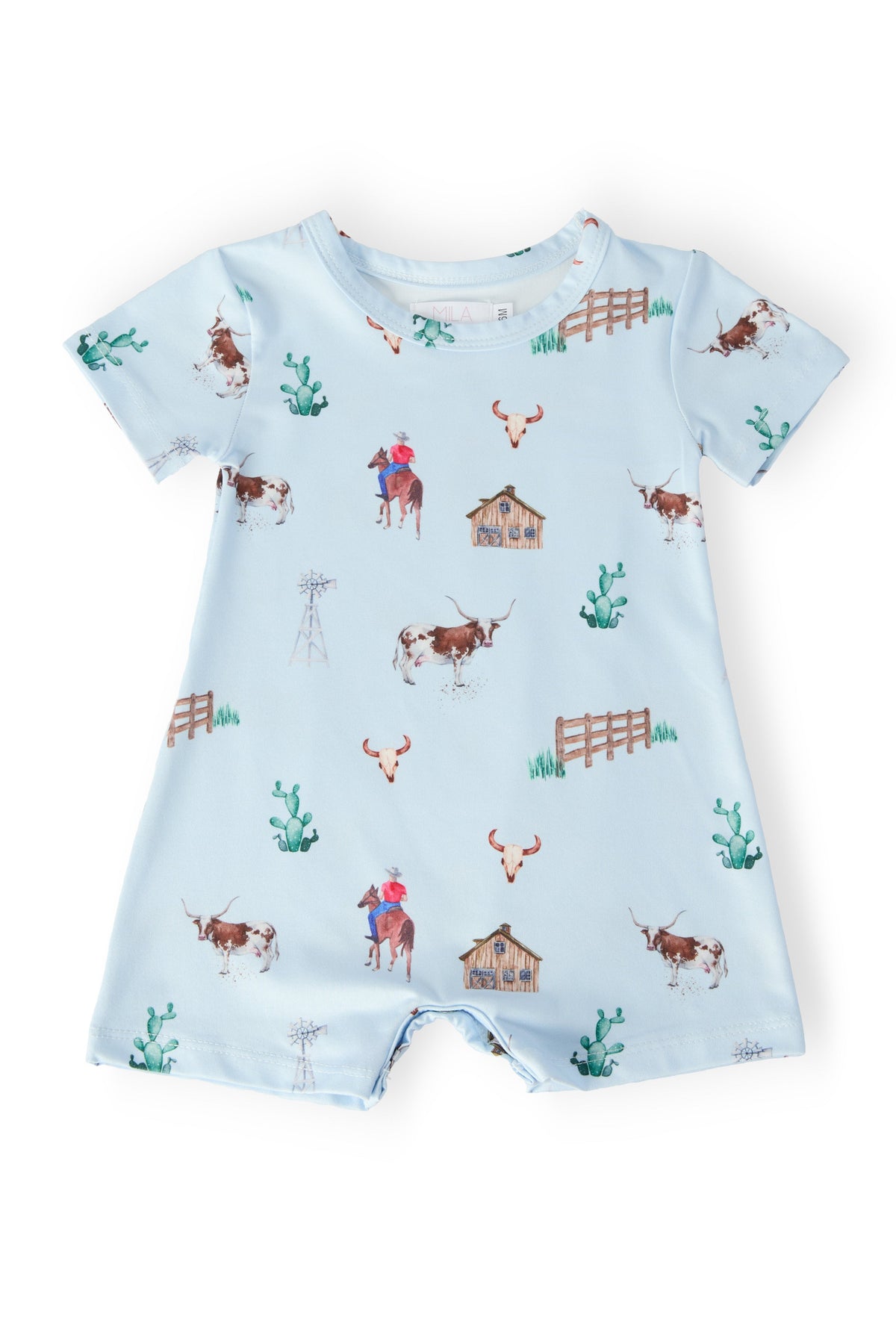 Boys Ranch Hand Short Sleeve Shorty One-Piece