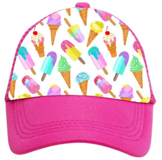 Popsicles & Ice Cream Trucker Hat (toddler/youth)
