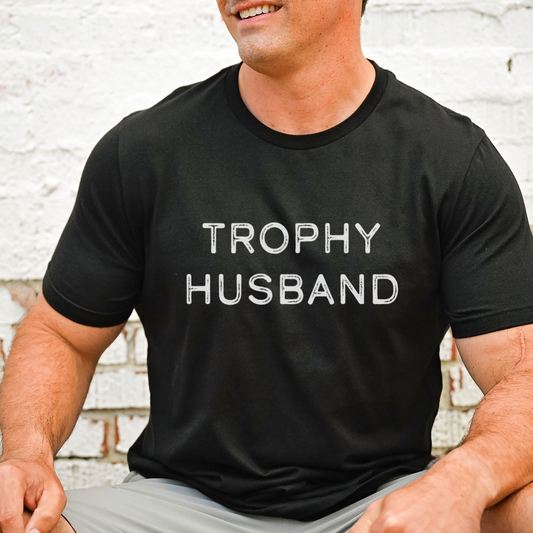 Trophy Husband Black short sleeve tee